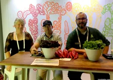 Ingrid Ennis from Terranova Seeds, Phil Richie and James Bertram from Rijk Zwaan Australia.